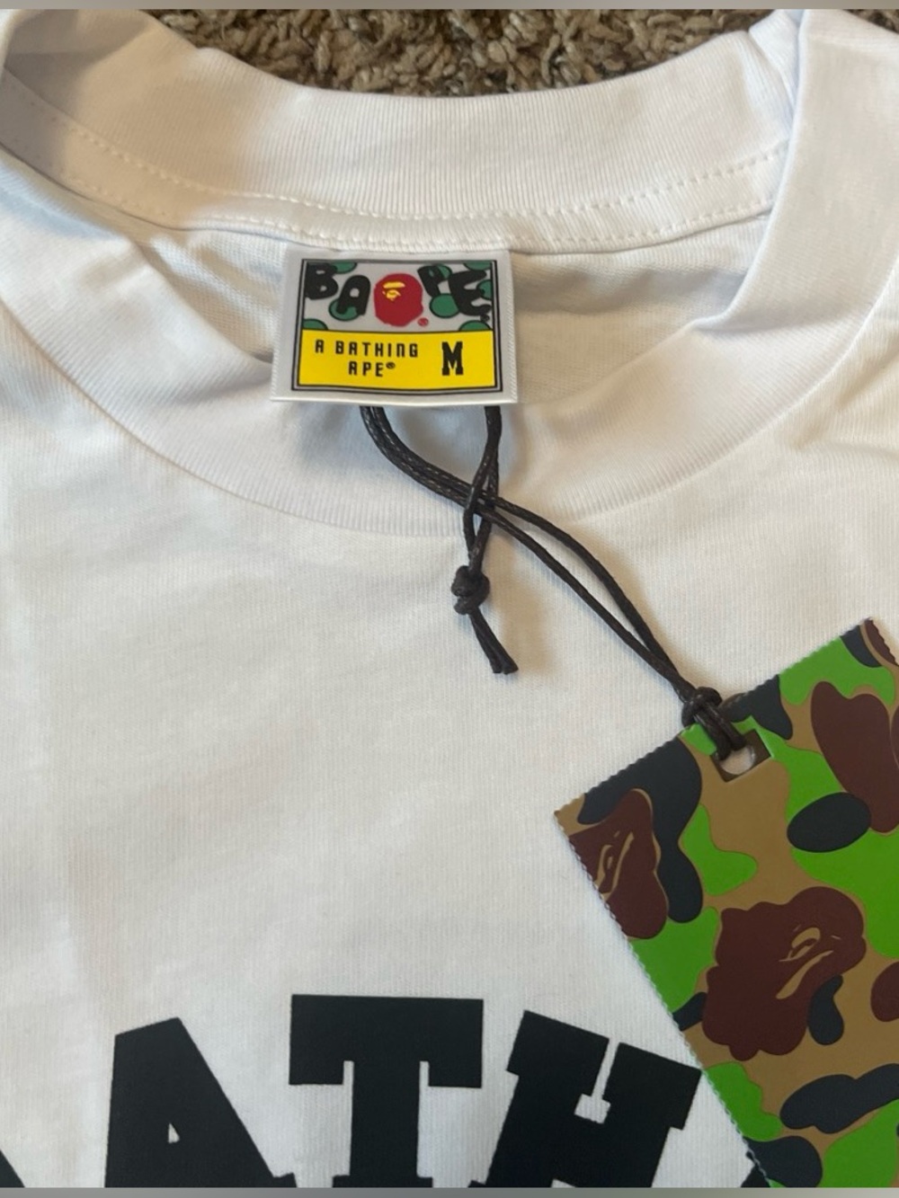 Bape college tee brand new size M - Picture 2 of 3